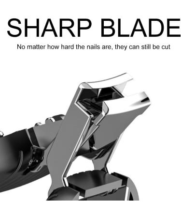 NTRUXZP Nail Clippers Stainless Steel Nail Clipper for Feet and Hands Professional Nail Clippers for Men Women and Children (Black) - Buy Online on GoSupps.com