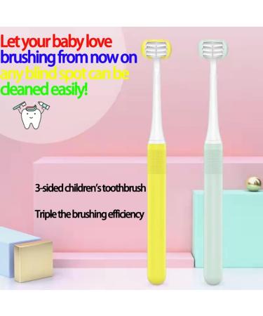 QL-LINRUN 3 Sided Toothbrush for Kids - Surround Toothbrush for Toddlers Teeth Brush (3pcs) - Buy Online on GoSupps.com