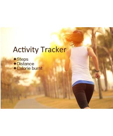 Pfedometer Fitness Armband - Easy Operation Pedometer Bracelet with Clock & Calorie Tracker for Jogging (No Bluetooth/App) - Black - Buy Online on GoSupps.com