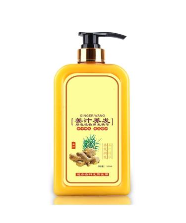 QINGTING Instant Ginger Hair Regrowth Shampoo  17.6oz Ginger Shampoo For Hair Growth  Ginger Hair Care Shampoo  Anti-Hair Loss Hair Shampoo (1pc)  17.6 Fl Oz (Pack of 1)