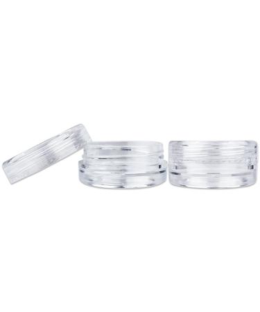 Beauticom 3G/3ML Round Clear Jars with Screw Cap Lids - 25 Pack Clear Containers for Beads, Gems, Glitter, and Charms - BPA Free - Buy Online on GoSupps.com