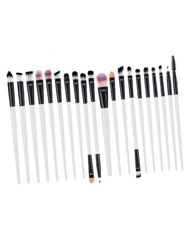 WOONEKY 20pcs Portable Eye Makeup Spoolie Brush for Eyelashes Eyeliner Eyeshadow Brush Kit Eyelash Kits 15.50X1.50X1.50CM As Shown