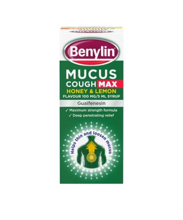 Benylin Mucus Cough Max Honey & Lemon Flavour Syrup 150ml 150 ml (Pack of 1)