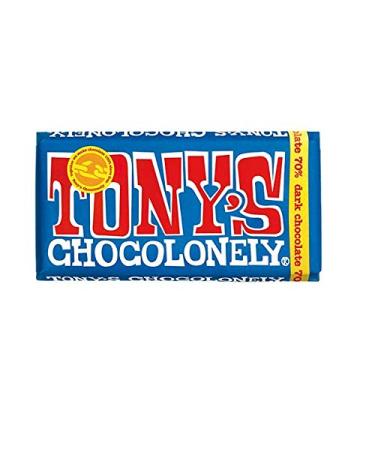 Tony's Dark Chocolate 70% Chocolate Bar – 180g, 3