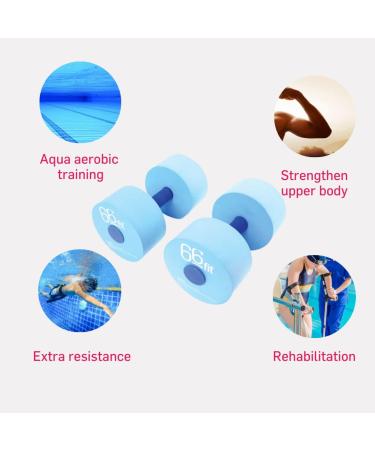 66fit Aqua Swimming Dumbbells - Enhance Your Aquatic Workouts | Buy 2 Pieces for International Shipping - Buy Online on GoSupps.com