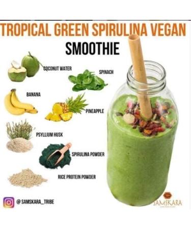 Spirulina Powder | Organic Organic | Spirulina Powder | Samskara food for thought (1kg x 1pack) - Buy Online on GoSupps.com