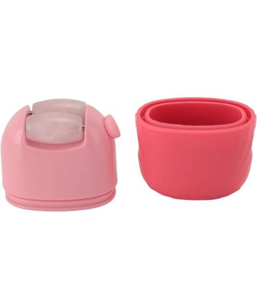 Ice Face Roller Facial Beauty Ice Roller Skin Tightening Silicone Jadestone for Skin Care (Pink) - Buy Online on GoSupps.com
