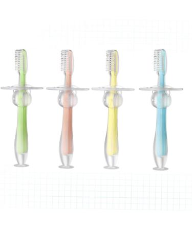 Hapinary Infant Toothbrush Set - 4-Piece Newborn & Toddler Training Brushes for Healthy Teeth - Buy Online on GoSupps.com