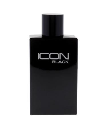 Icon Black - EDT Spray Cologne for Men - Masculine Woody Aromas - Bergamot Lemon Tangerine Lavender Notes and Warm Patchouli - 3.4 oz - Buy Online on GoSupps.com