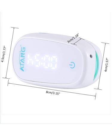 ATANG Touch Screen Nail Fungus Treatment & Cleaning Device with Timer Portable Rechargeable Fast Painless Laser Therapy Instrument for Fingernails and Toenails (White) - Buy Online on GoSupps.com