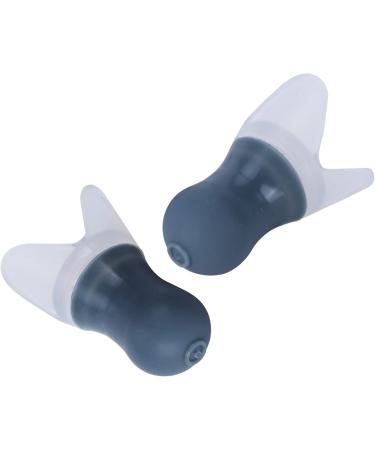 2Pcs Waterproof Silicone Ear Plugs for Noise Reduction - Ideal for Swimming Sleeping & Flying - Long-Term Comfort (Gray Large & PP Box - Buy Online on GoSupps.com