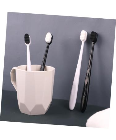 PartyKindom 2pcs Black Handle Wavy Toothbrush - Premium Oral Care for Freshness | International Shipping Available - Buy Online on GoSupps.com