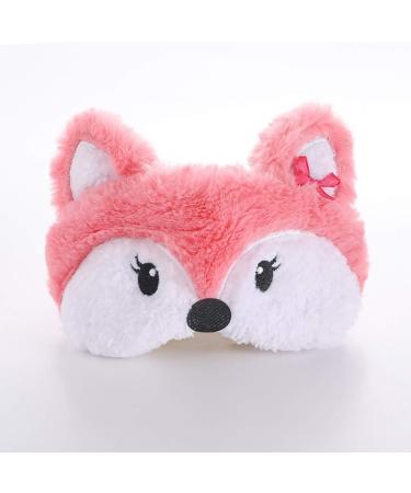 Healifty Plush Fox Sleeping Eye Cover - Cute Novelty Cartoon Animal Blindfold for Men, Women, Kids - Buy Online on GoSupps.com