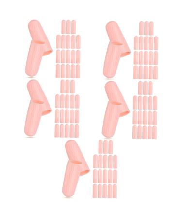 50 Pairs Finger Protection Gel Finger Women Finger Cots Finger Support Sleeves Finger Cover Finger Cots Fingertip Guards Men and Women Medium Toe Cover FOMIYES