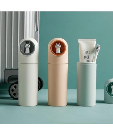 Jadin Children's Toothbrush Travel Case - 2 Pack Portable Cartoon Toothbrush Covers for Girls | Perfect for Home School & Camping (Yellow + White) - Buy Online on GoSupps.com