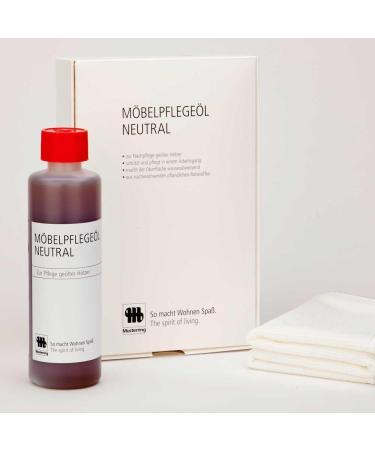 Musterring Furniture Care Oil NEUTRAL 250ml - Includes Cleaning Cloth | Premium Furniture Care for International Shipping - Buy Online on GoSupps.com
