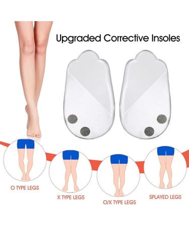 Orthopedic O/X Type Leg Corrector Insoles - 3 Pairs Silicone Heel Inserts for Foot Alignment & Pain Relief - Ideal for Knock Knees & Bow Legs - Buy Online on GoSupps.com