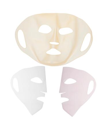 Beaupretty 3st solid cover of the face mask Useful mask cover Mask cover made of silicone portable mask cover cover for skin care masking pebbles cosmetics 3D applicator
