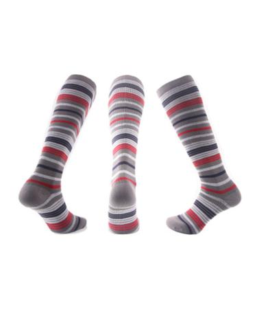 Zlyj 3 pairs compression stockings for women men patterned compression socks running socks knee socks stockings ideal for fitness xl a