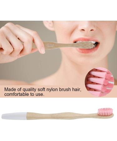 Eco-Friendly Bamboo Toothbrush for Adults - Soft Hair Sustainable Red Color - Buy Online on GoSupps.com