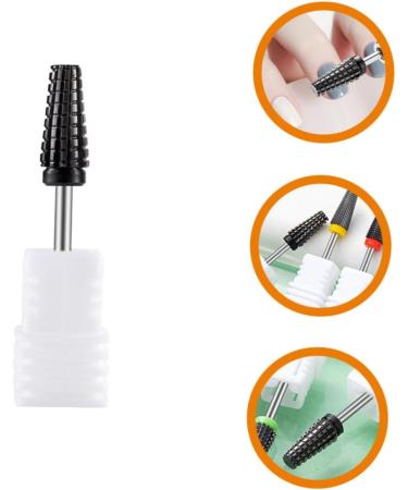 Housoutil Black Ceramic Nail Polishing Head Nail Bits Nail Polish Grinding Head Braiding Toy Nail Art Drill Bits Nail Polishing Tool Nail Tools Manicure Women's Nail Drill Ceramics - Buy Online on GoSupps.com