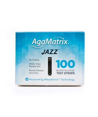 AgaMatrix 100 Piece Jazz Test Strip  0.1 Pound