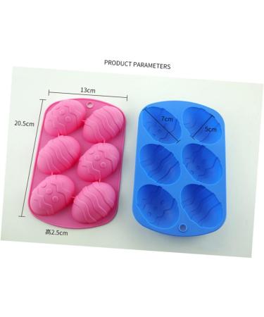 OUNONA 2pcs Jelly Filled Candy Easter Party Cake Easter Dessert Mould Easter Candle Jelly Soap Easter Party Favors Shot Mold Silicone Molds Silicone Fondant Mold Biscuit Egg 2pcs Blue - Buy Online on GoSupps.com