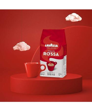 Lavazza Qualita Rossa Arabica and Robusta Medium Roast Coffee Beans 4 x1 kg FREE SUGAR SACHETS  - Buy Online on GoSupps.com