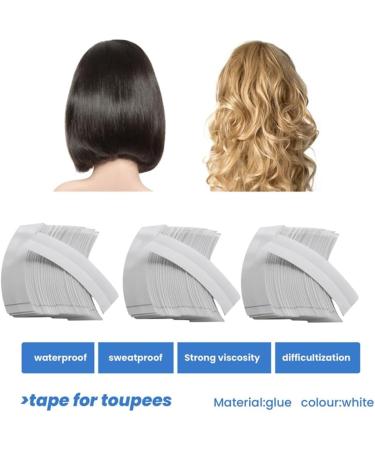 PAMENET 180Pc/Lot Fixed Double Sided Wigs Tape Adhesive Extension Hair Strip Waterproof for Toupees/Lace Wigs Film Slitting Line Easy to Use - Buy Online on GoSupps.com