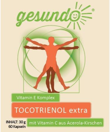Buy Gesundo TOCOTRIENOL Extra with Vitamin E & C - 60 Capsules | Premium Antioxidant Supplement - International Shipping - Buy Online on GoSupps.com