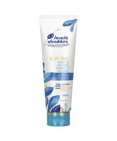 Head & Shoulders Conditioner Anti-Dandruff Treatment and Scalp Care Supreme Purify & Hydrate Safe For Color-Treated Hair 278 mL