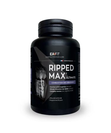 EAFIT - Ripped Max Ultimate - Burn activ powerful sports fat burner - Complete formula-plant-vitamin-minerals (zinc chrome) - Coffeine and vitamin b6 for energy - 120tablets