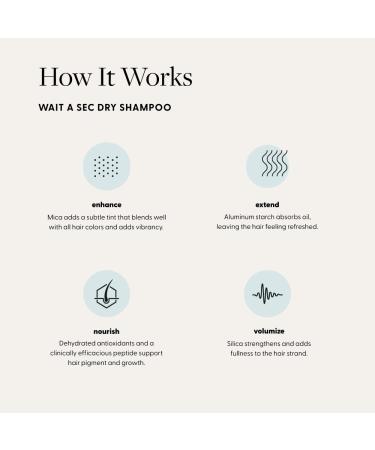 Arey Wait A Sec™ Dry Shampoo | Non-Aerosol Tinted Powder | Absorbs Oil Adds Volume & Reduces Aging | Vegan & Cruelty-Free (0.53 oz - Buy Online on GoSupps.com