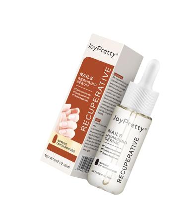 Lurrose Nail Repairing Serum 20ml Onychomycosis Softening Solution Nails Treatment Oil for Discolored And Damaged Nails White
