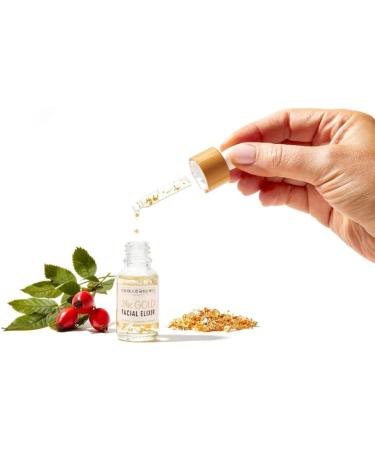 Hollywood Browzer Post Dermaplaning Perfection Oil - 24K Gold Facial Elixir - Face Serum 15ml - Buy Online on GoSupps.com