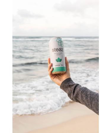 Steaz Organic Sweetened Iced Green Tea - Mint, Antioxidant Brew - 16 OZ (Pack of 12) - Buy Online on GoSupps.com