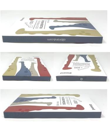 Kids Eco-Friendly Floss Picks 200 Picks Fun Animals and Colors Dental Floss Picks Plant Based (Dinosaur) - Buy Online on GoSupps.com
