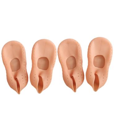 Beatifufu 2 Pairs Floor Socks Plantar is Unusual Moisturizing Socks Beach Socks Gel Moisturizing Sleeves Lightweight Socks Skin Color Socks Room Socks Moisturising Socks for Women Sebs Socks