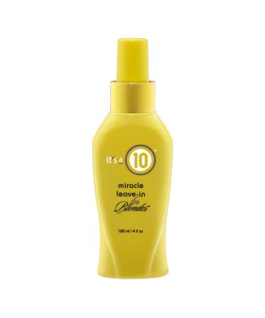 It's a 10 Haircare Miracle Leave-In for Blondes  4 fl. oz. 4 Fl Oz (Pack of 1) - Buy Online on GoSupps.com