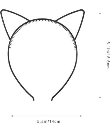 Frcolor 10 Pieces Cat Ears Headband Set - Black Party Costume Accessories for Kids & Adults - Buy Online on GoSupps.com