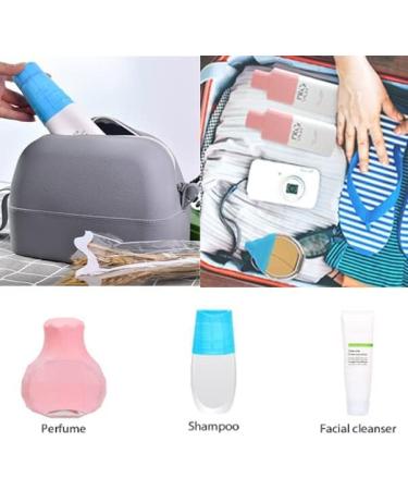 Deacocal 4 Pack Reusable Silicone Travel Accessory Sleeves - Leak Proofing for Toiletries (Pink) - Buy Online on GoSupps.com