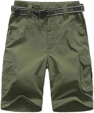 Anyanmoutn Boys' Outdoor Quick Dry Cargo Pants - Green | 18 Years - Buy Online on GoSupps.com