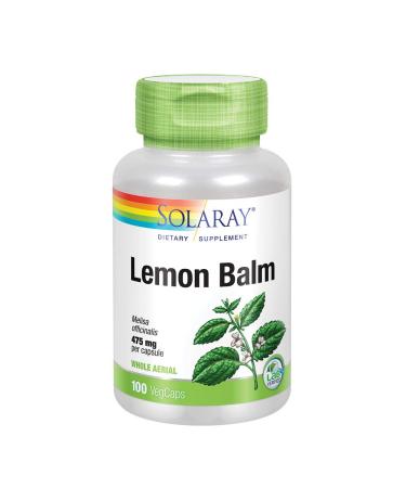 Solaray Lemon Balm 475 mg 100 VegCaps