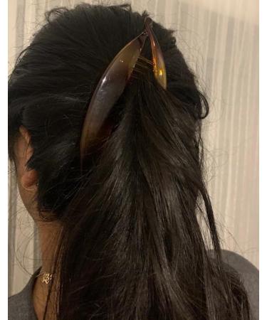 BANANA Fish Clip Wide Tort Brown Toned Comb Hair Grip 14cm Ponytail - Buy Online on GoSupps.com