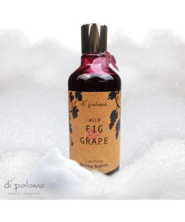 Di Palomo Vegan Wild Fig & Grape Bathing Bubbles 300ml - Foaming Bubble Bath & Luxury Shower Gel, Nourishing Skin Care, Gifts for Her - Buy Online on GoSupps.com