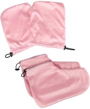 minkissy 2 Pairs Gloves Spa Mittens Paraffin Accessories Paraffin Bath Mitt Glove Paraffin Manicure Paraffin Treatment Wax Bath Foot Cover Mittens Kids Paraffin Glove Bulls Pink Hand 28x20cm Pink - Buy Online on GoSupps.com