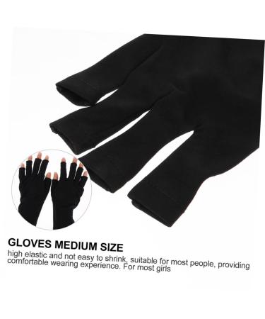 FOMIYES 5 Pairs Nail Gloves Gloves for Gel Manicure Sun Gloves for Women UV Hand Protection Gloves for Nails Fingerless Driving Gloves Nail Polish Short Women's Polyester - Buy Online on GoSupps.com