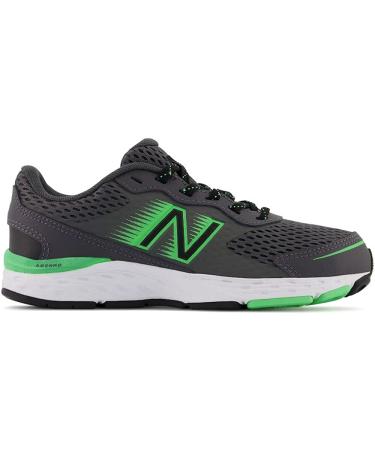 New Balance Kid's 680 V6 Little Kid Running Shoe - Magnet/Vibrant Spring/Black - Buy Online on GoSupps.com