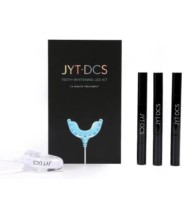 NC JYT DCS Teeth Whitening Kit with 16 LED Lights - Home Dental Brightening System with 3 Gel Pens - Black - Buy Online on GoSupps.com