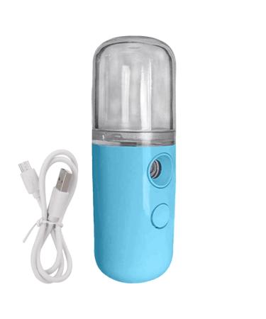 Face Steamer Humidifier Deep Cleaning Cordless Moisturizing Face Steamer | Rechargeable Face Steamer for Home Bedroom Bathroom Traveling Dorm Blue